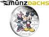 2 $ Dollar Disney Mickey & Minnie Mouse Crazy in Love Niue Island 1 oz Silber 2015 **