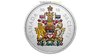 50 Cent Big Coin Series Coat of Arms Kanada 5 oz Silber Farbe PP 2016