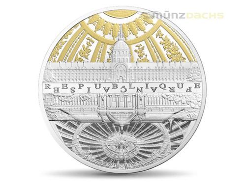 10 Euro UNESCO Ufer der Seine - Invalides Grand Palais Frankreich Silber PP 2015