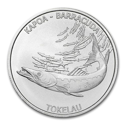 5 $ Dollar Barracuda Tokelau 1 oz Silber 2017 **
