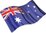 2 $ Dollar Australian Waving Flag - Flagge Australien Niue Island 1 oz Silber 2018 **