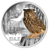 3 Euro Tier-Taler Die Eule - Owl Österreich handgehoben 2018