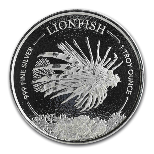 1 $ Dollar Lionfish - Feuerfisch Barbados 1 oz Silber 2019 **