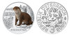 3 Euro Tier-Taler Der Fischotter - Otter Österreich handgehoben 2019