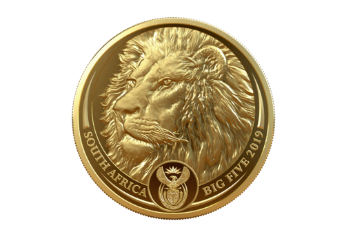 50 Rand BIG FIVE - Lion - Löwe - Südafrika South Africa 1 oz Gold PP 2019