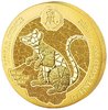100 Francs Lunar Ounce Year of the Rat - Ratte - Maus Ruanda 1 oz Gold BU 2020