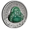 1 $ Dollar Laughing Buddha - Lachender Buddha Jade Tuvalu 1 oz Silber Antique Finish 2019 **