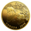 30 $ Dollar Predator & Prey - Wolves & Elk Silver Gold Plated Kanada 2 oz Silber PP 2019 **