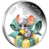 Lunar 50 Cent Lunar Baby Mouse Maus Tuvalu 1/2 oz Silber 2020 PP **