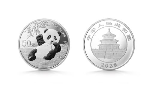 50 Yuan Panda China 150 Gramm Silber PP 2020 **