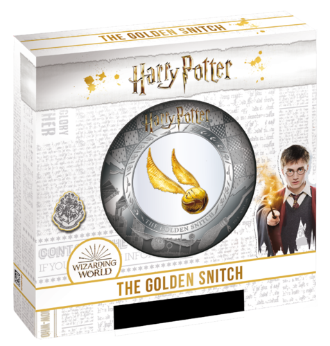 5 $ Dollar Harry Potter  - The Golden Snitch - Der goldene Schnatz Samoa 2 oz Silber + Gold 2020