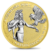 5 Mark Gold Germania 1 oz Silber Gilded BU 2020 **