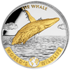20 Francs World's Wildlife - Humpback Whale - Buckelwal - gilded  Kongo Congo 1 oz Silber 2020 **
