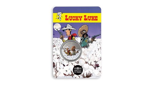 Lucky Luke Medaille - A Cowboy in High Cotton - Fackeln im Baumwollfeld - Frankreich im Blister 2020