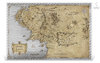 2 Dollar Lord of the Rings™ Middle Earth™ Map - Herr der Ringe Karte Niue Island Silber 2021 **