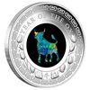 1 $ Dollar Lunar Ox - Ochse Opal Australien 1 oz Silber PP 2021 **