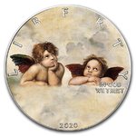 1 $ Dollar American Silver Eagle Liberty - Raphael - Angels - Raffael - Engel USA 1 oz Silber 2020