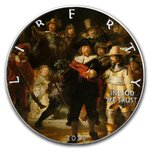 1 $ Dollar American Silver Eagle Liberty - Rembrandt - Night Watch - Nachtwache USA 1 oz Silber 2020