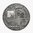 1 oz Silver Round Crypto Dogecoin Coincard - 1 oz Silber Antique Finish 2021