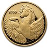 100 $ Dollar Pegasus British Virgin Islands 1 oz Gold Reverse Cameo BU 2021