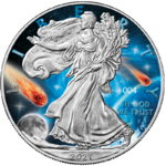 1 $ Dollar Glowing Galaxy Edition III - American Silver Eagle USA 1 oz Silber 2021 **