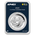 1 $ Dollar Australian Silver Koala Australien MintDirect® Premier PCGS First 1 oz Silber 2021 **
