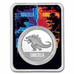 2 $ Dollar Godzilla vs. Kong - Godzilla Niue Island Coincard 1 oz Silber 2021 **