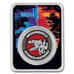 2 $ Dollar Godzilla vs. Kong - Mechagodzilla Niue Island Coincard 1 oz Silber Colorized 2021 **