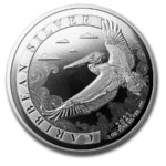 1 $ Dollar Caribbean Silver - Pelican - Pelikan Barbados 1 oz Silber 2021 **