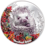 500 Togrog Woodland Spirits - Hedgehog - Igel High Relief Mongolei 1 oz Silber PP 2021 **