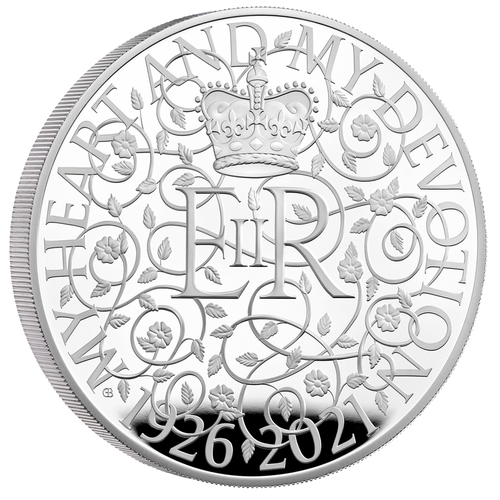 10 Pfund Pound 95th Birthday of the Queen Elizabeth II Grossbritannien UK 5 oz Silber PP 2021