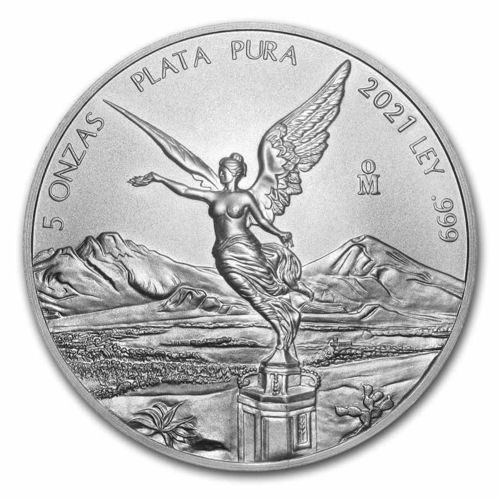 5 oz Unze Silber Silver Libertad Siegesgöttin Mexiko 2021 **