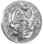 1 $ Dollar Chinese Myths and Legends - Dragon - Drache Australien 1 oz Silber BU 2021 **