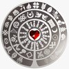 1 $ Dollar World Folklore Symbol - Love - Liebe Niue Island Silber Prooflike 2021 **