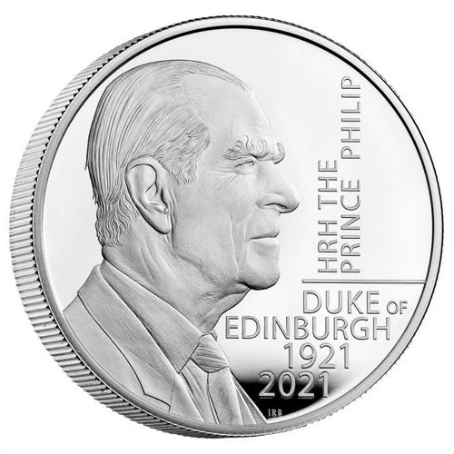 5 Pfund HRH The Prince Philip, Duke of Edinburgh Memorial Grossbritannien UK Silber PP 2021 **