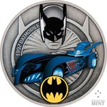 2 $ Dollar DC Comics™ - Batman - Batmobile 1997 Niue Island 1 oz Silber 2021 **
