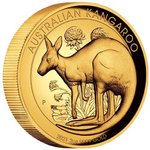 200 $ Dollar Kangaroo Känguru High Relief Australien 2 oz Gold PP 2021