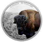 30 $ Dollar Imposing Icons Series: Bison Kanada 2 oz Silber PP 2021 **