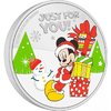 2 $ Dollar Disney Weihnachten Season's Greetings Mickey Mouse Niue Island 1 oz Silber 2021 **