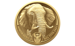 50 Rand BIG FIVE II - Elephant - Elefant Südafrika South Africa 1/4 oz Gold PP 2021