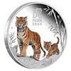 1 $ Dollar Lunar III Tiger farbig coloured Australien 1 oz Silber PP 2022 **