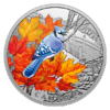 20 $ Dollar Colourful Birds - Blue Jay - Blauhäher Kanada 1 oz Silber PP 2021 **