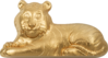 1000 Togrog Lunar Jahr des Tigers - Charming Gilded Tiger 3D Mongolei 1 oz Silber 2022 **