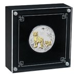 1 $ Dollar Lunar III Tiger Australien 1 oz Silber gilded vergoldet in Box 2022 **