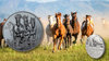 1000 Togrog Growing Up - Stallion - Wildpferde Mongolei 2 oz Silber Black Proof + PP 2022