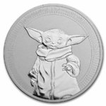 2 $ Dollar Star Wars™ - Mandalorian™ - Grogu - Baby Yoda Niue Island 1 oz Silber 2021 **