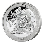 5 Pound Pfund Una and the Lion Proof St. Helena 5 oz Silber PP 2021