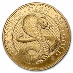 100 Pounds Pfund Cash India Wildlife - Cobra - Kobra St. Helena 1 oz Gold 2022
