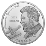 1 $ Proof Silver Dollar 175th Anniversary of Alexander Graham Bell Kanada Silber PP 2022 **