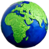 5 Dollar Blue Marble - Green Planet Earth 3D Coin Planet Erde Barbados 3 oz Silber 2022
